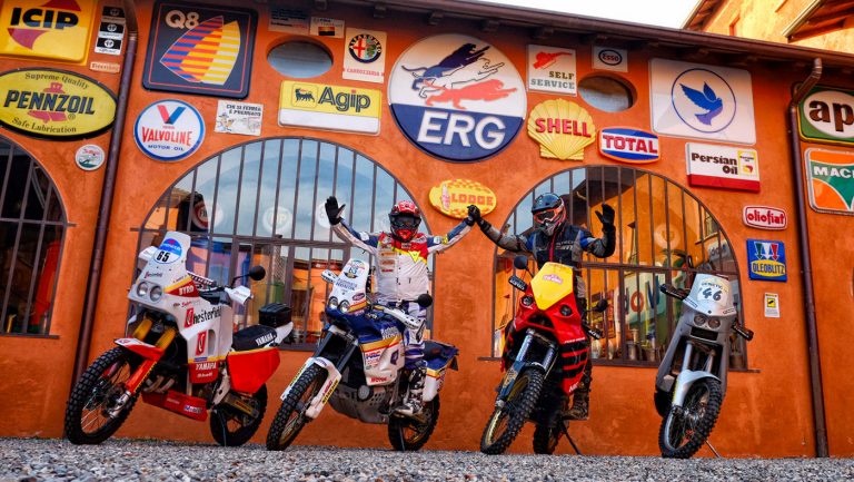 A Tradate moto e piloti della storia della Dakar